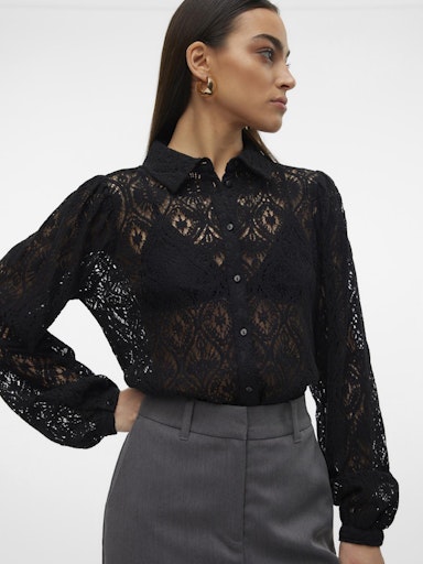 Blouses lange mouw zwart VERO MODA