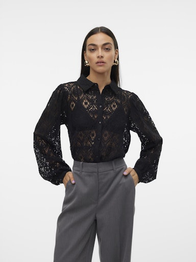 Blouses lange mouw zwart VERO MODA
