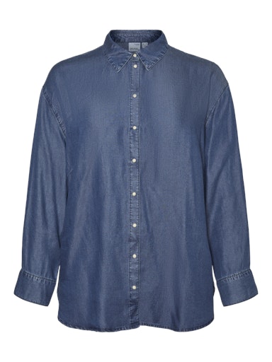 Blouses lange mouw blauw VERO MODA Curve