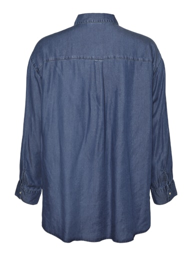 Blouses lange mouw blauw VERO MODA Curve