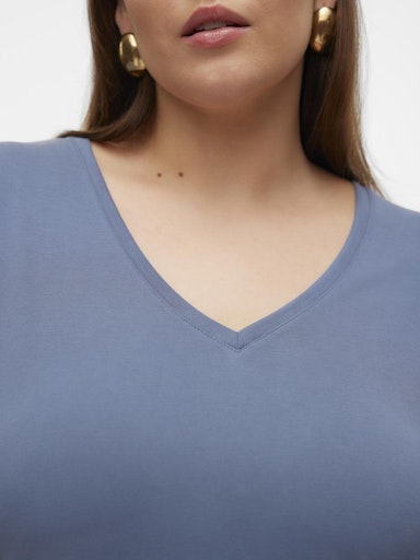 T-shirts korte mouw blauw VERO MODA Curve