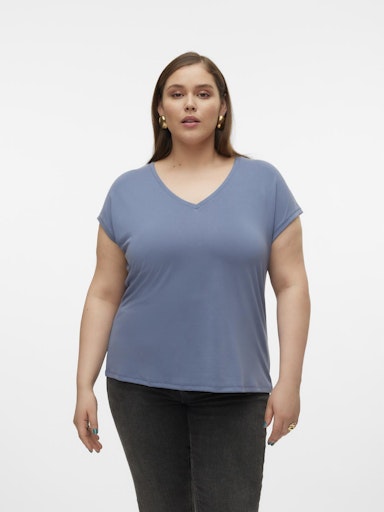 T-shirts korte mouw blauw VERO MODA Curve