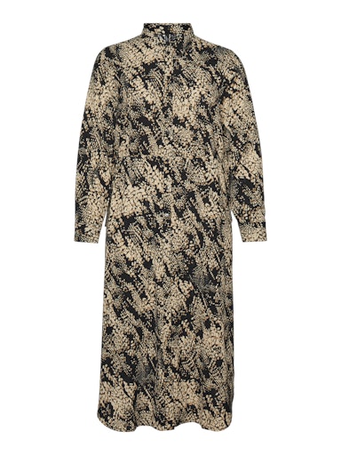 Jurken lange mouw bruin VERO MODA Curve