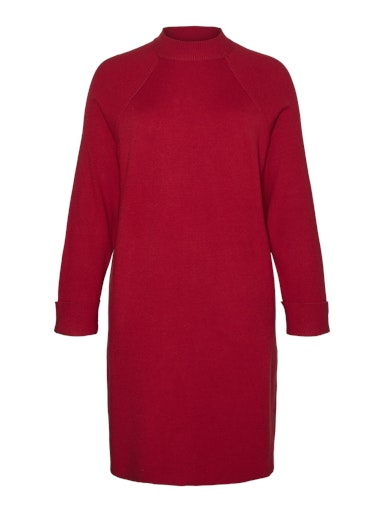 Jurken lange mouw rood VERO MODA Curve