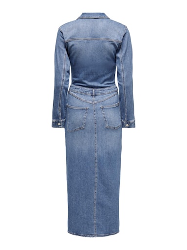 Jurken lange mouw blauw ONLY