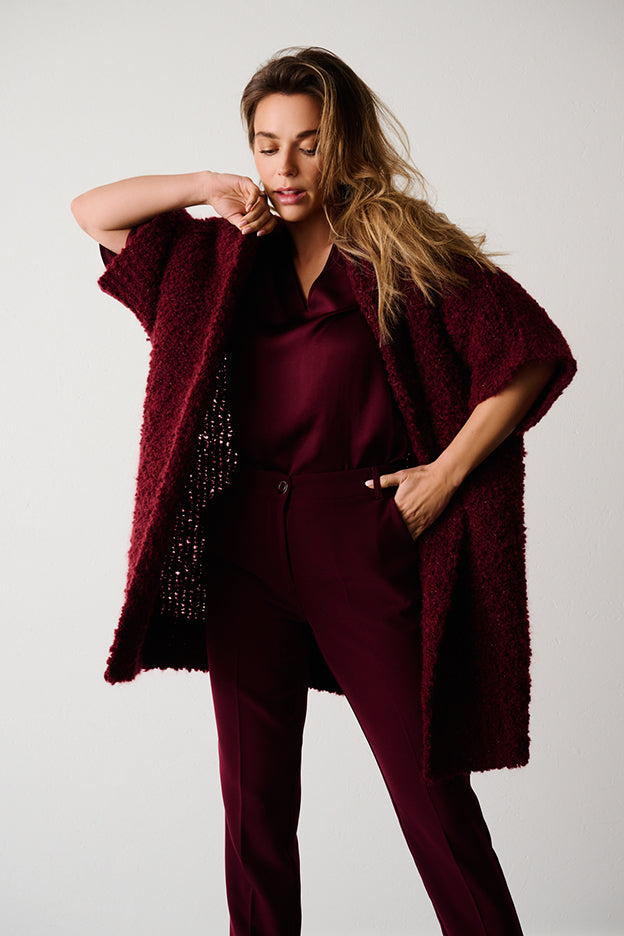 Blouses lange mouw rood Due Amanti