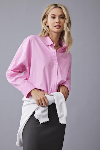 Blouses lange mouw roze ONLY