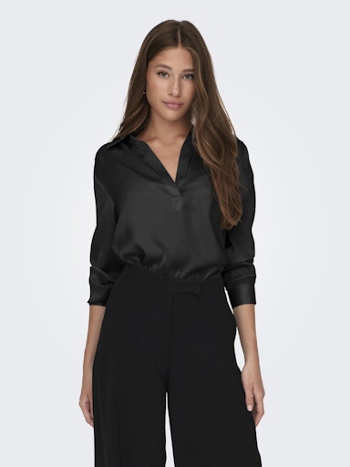 Blouses lange mouw zwart ONLY