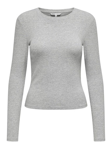 T-shirts lange mouw grijs ONLY