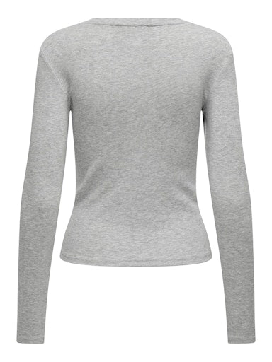 T-shirts lange mouw grijs ONLY