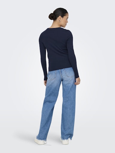T-shirts lange mouw navy ONLY