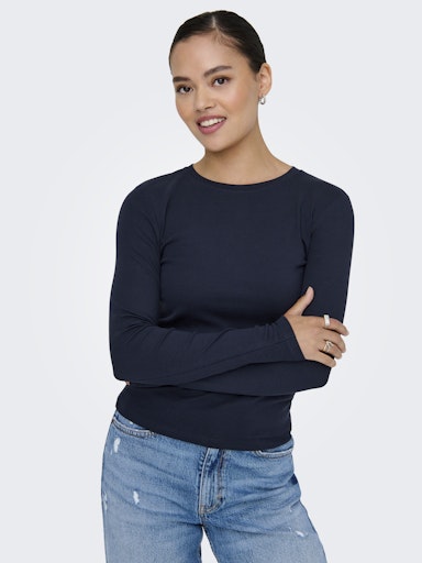 T-shirts lange mouw navy ONLY