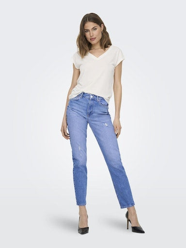 T-shirts korte mouw beige ONLY
