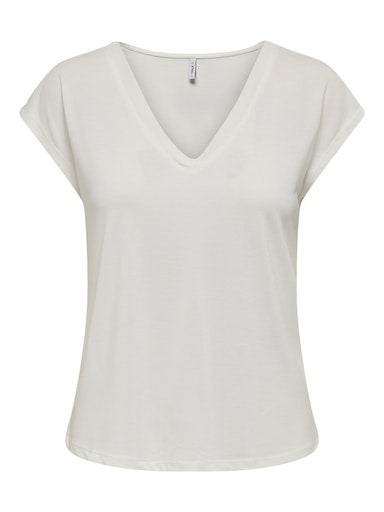 T-shirts korte mouw beige ONLY
