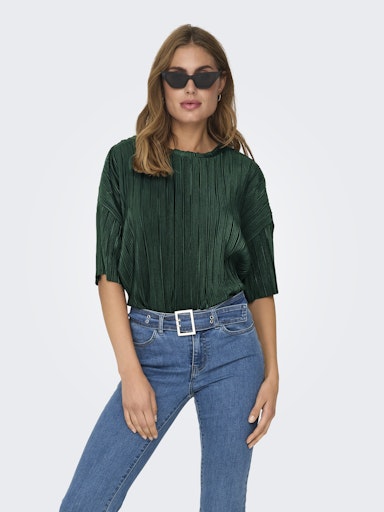 Blouses korte mouw groen ONLY