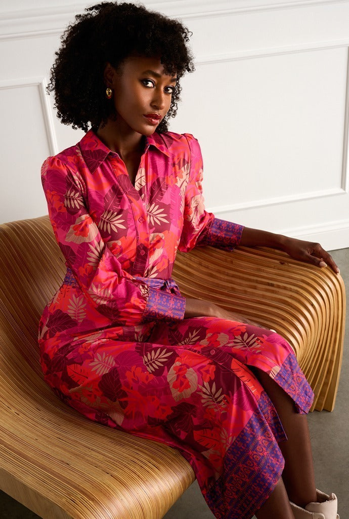 Jurken lange mouw multicolor K[DESIGN]