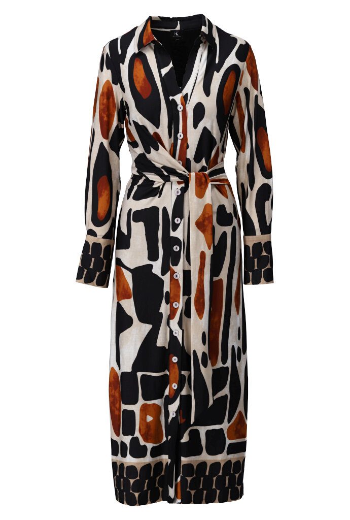 Jurken lange mouw multicolor K[DESIGN]