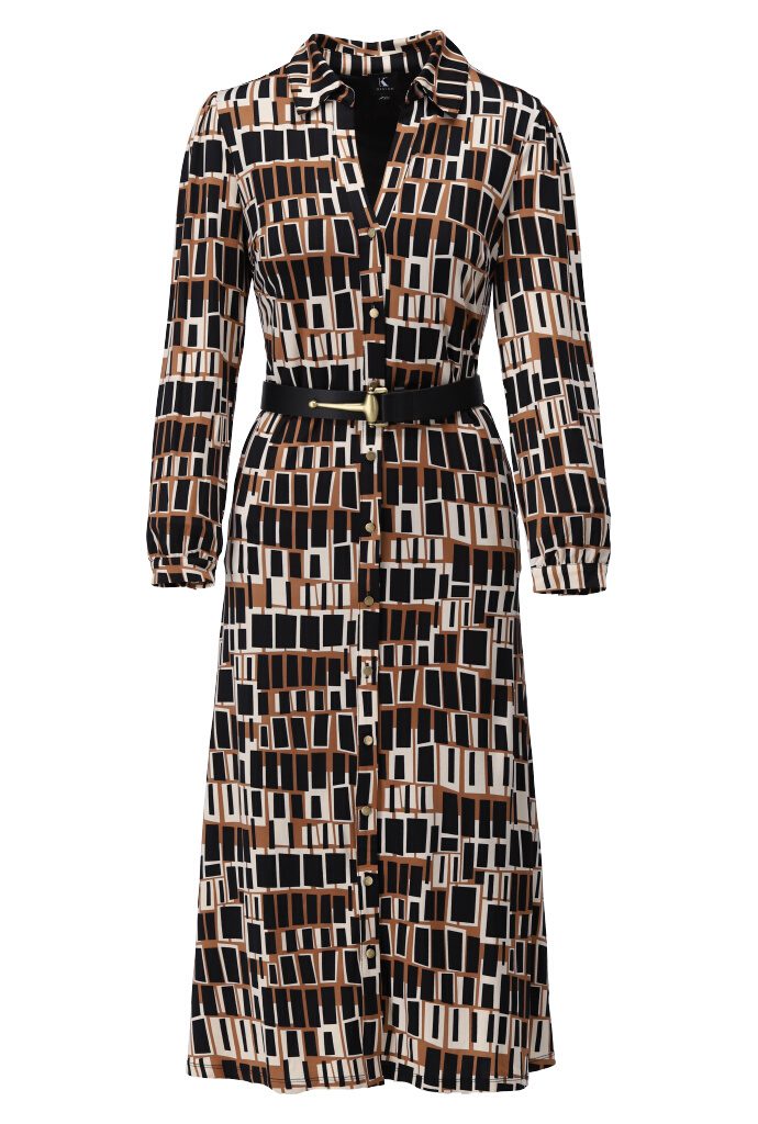 Jurken lange mouw multicolor K[DESIGN]