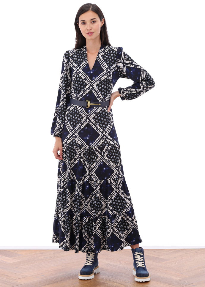 Jurken lange mouw multicolor K[DESIGN]