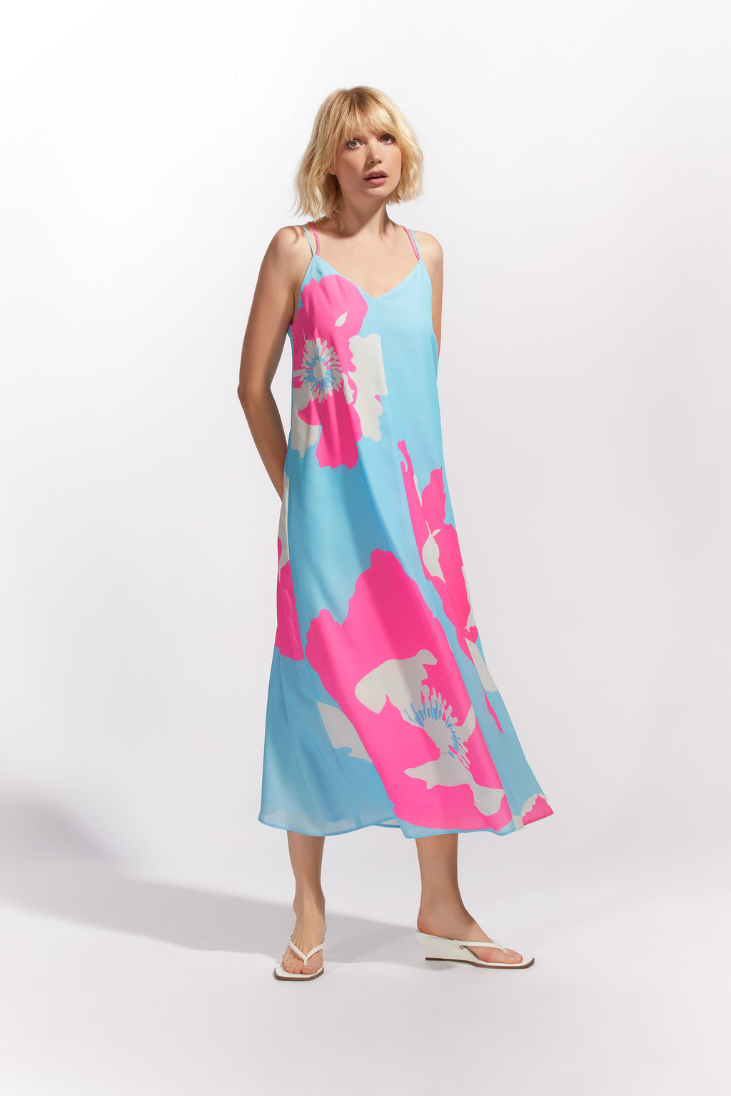 Jurken zonder mouw blauw Senso