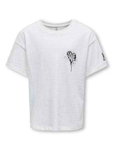 T-shirts korte mouw wit KIDS ONLY