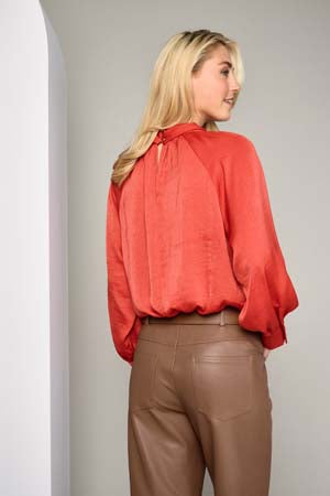 Blouses lange mouw rood Marie Méro