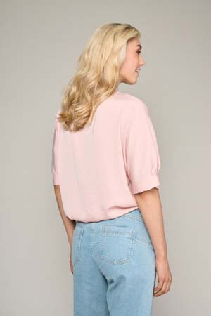 Blouses korte mouw roze Marie Méro