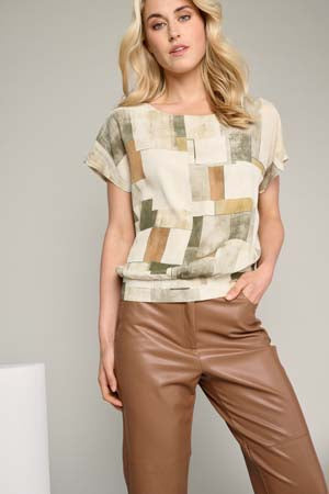 Blouses korte mouw groen Marie Méro