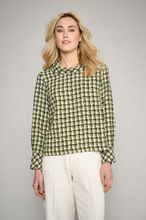 Blouses lange mouw groen Marie Méro