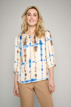 Blouses lange mouw blauw Marie Méro