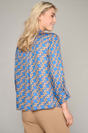 Blouses lange mouw blauw Marie Méro