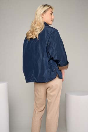 Poncho's navy Marie Méro
