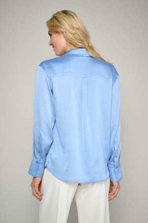 Blouses lange mouw blauw Marie Méro