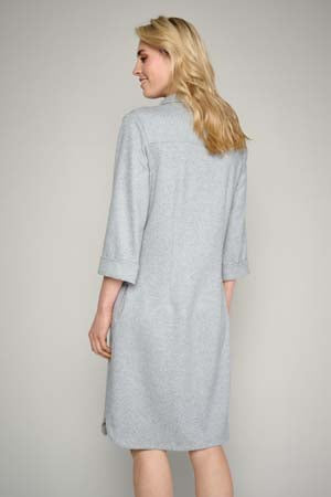 Jurken lange mouw grijs Marie Méro