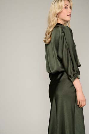Blouses lange mouw groen Marie Méro