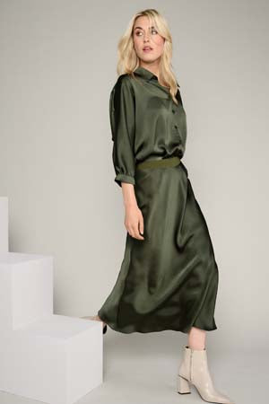 Blouses lange mouw groen Marie Méro