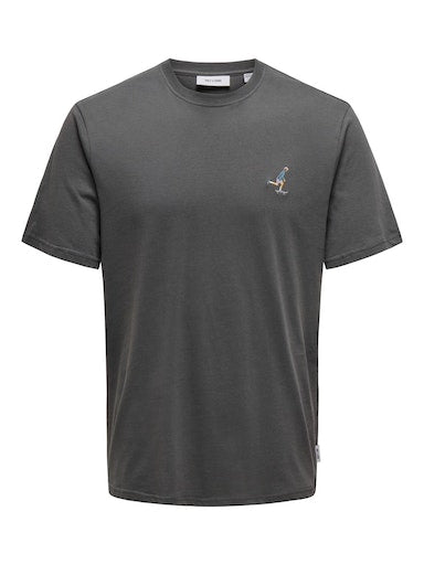 T-shirts korte mouw grijs ONLY&SONS