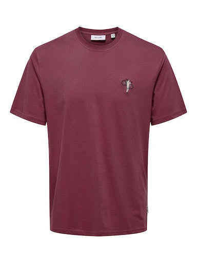 T-shirts korte mouw rood ONLY&SONS