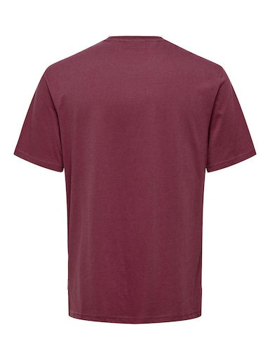 T-shirts korte mouw rood ONLY&SONS
