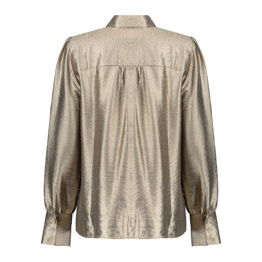 Blouses lange mouw goud Geisha