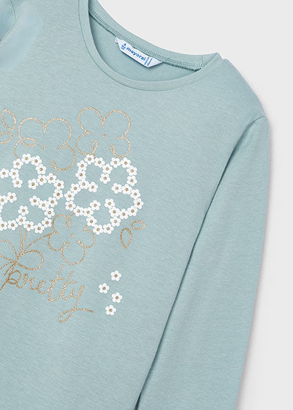 T-shirts lange mouw groen Mayoral