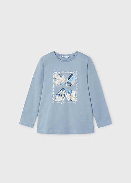 T-shirts lange mouw blauw Mayoral