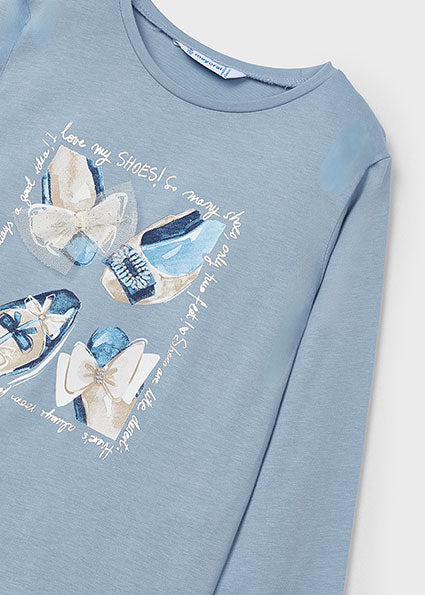 T-shirts lange mouw blauw Mayoral
