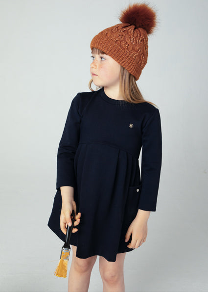 Jurken lange mouw navy Mayoral