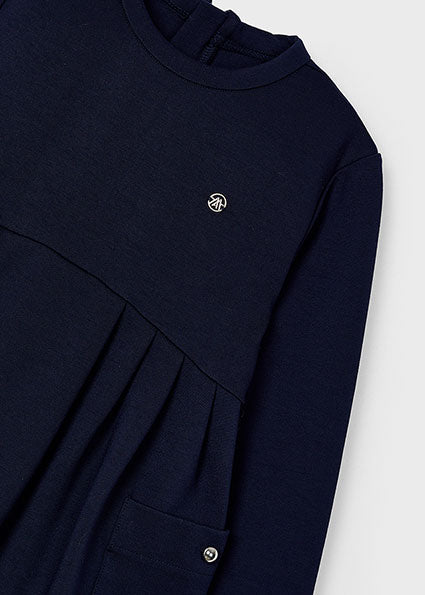 Jurken lange mouw navy Mayoral
