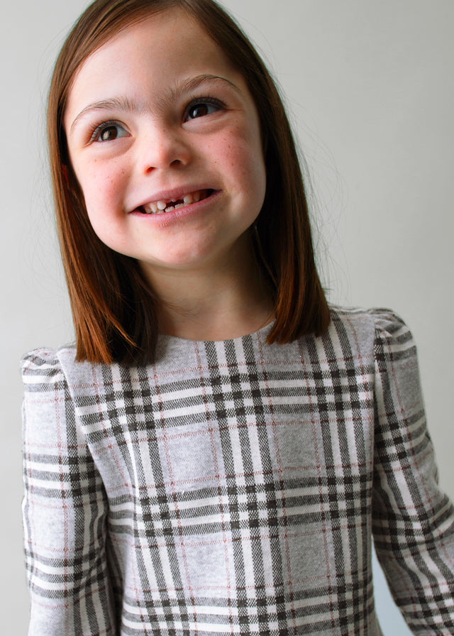 Jurken lange mouw grijs Mayoral