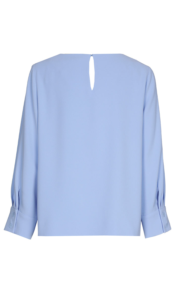Blouses lange mouw blauw Xandres