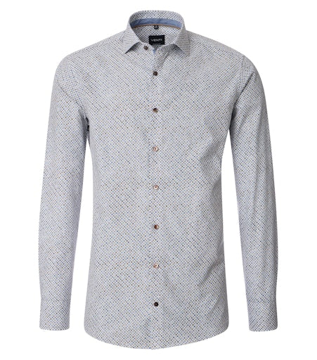 Hemden lange mouw bruin VENTI