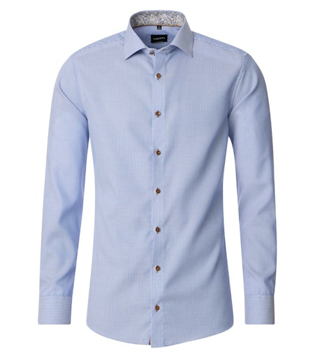 Hemden lange mouw blauw VENTI