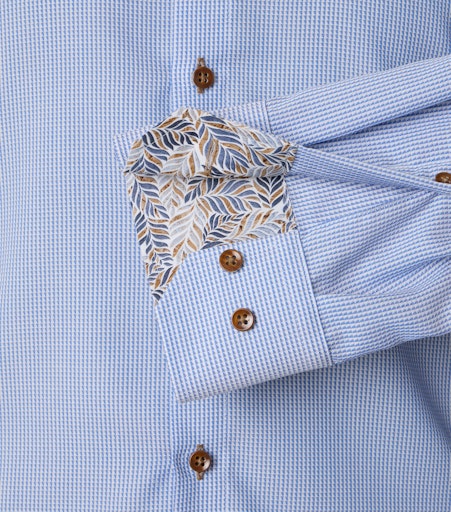 Hemden lange mouw blauw VENTI